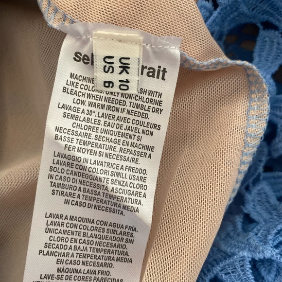 Self-Portrait blue lace dress size UK 10 BNWT - Picture 9 of 11